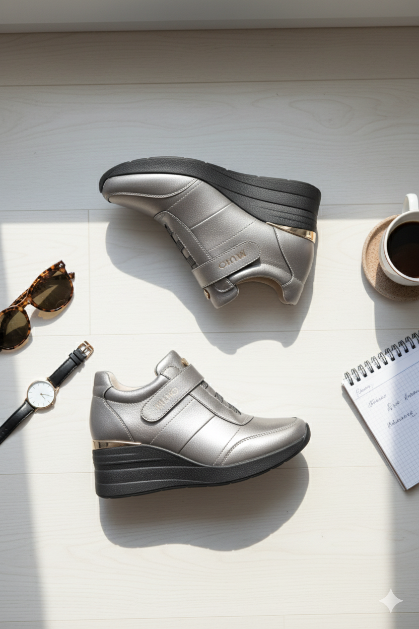 Zapatilla con Cuña Vía Uno: Eleva tu Estilo Urbano