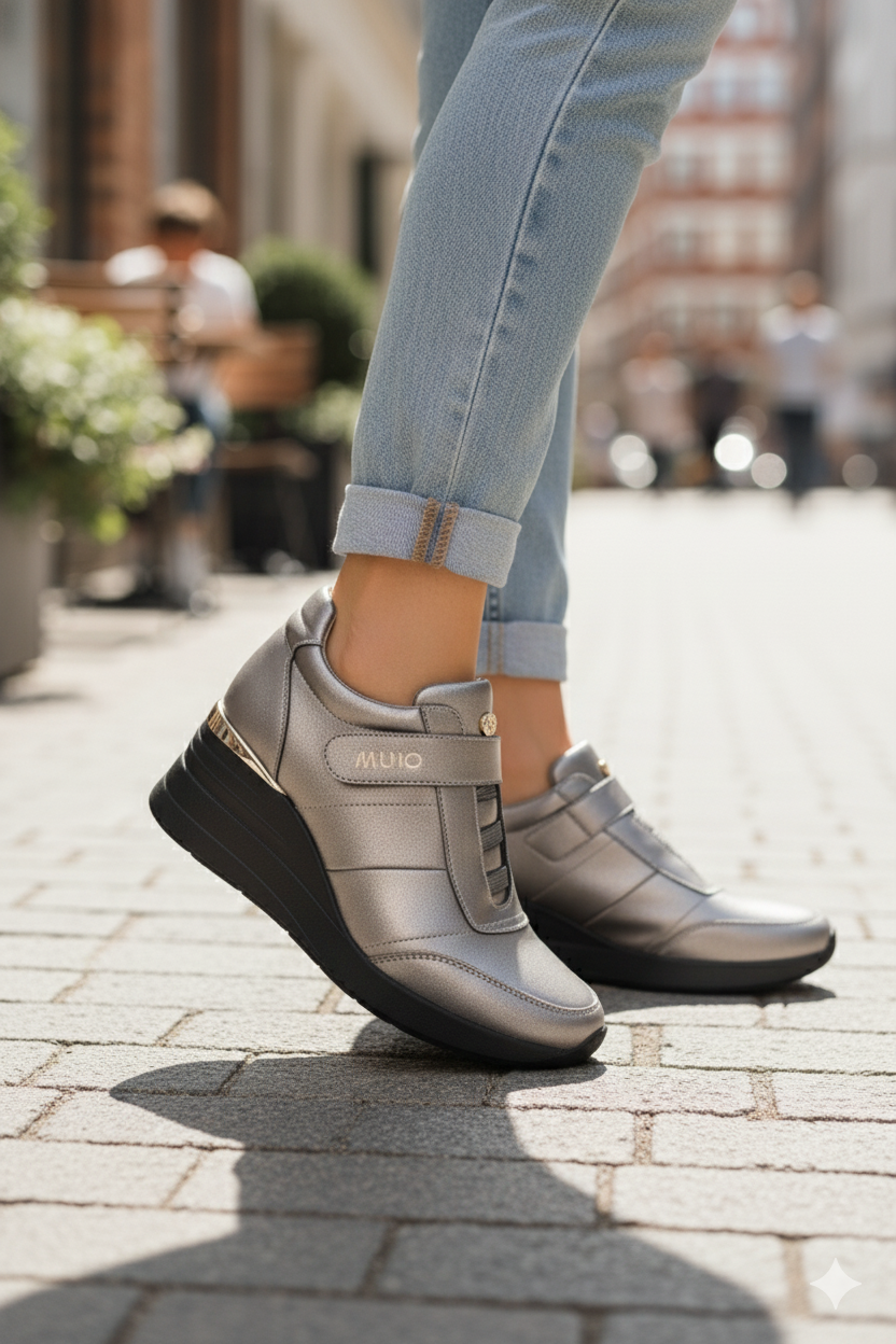 Zapatilla con Cuña Vía Uno: Eleva tu Estilo Urbano